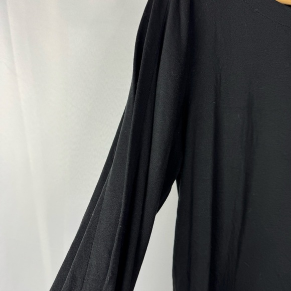 Ann Taylor LOFT Black Open Long Sleeve Top S - Picture 4 of 5